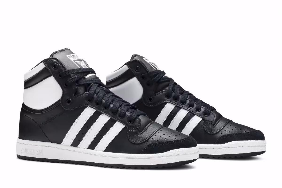 adidas Top Ten High Black White, view 9