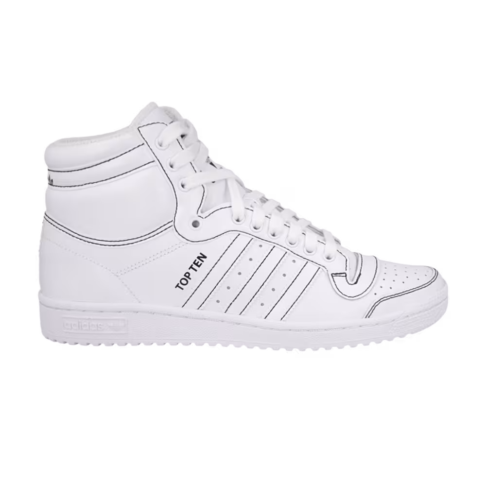 Adidas Top Ten Hi Triple White