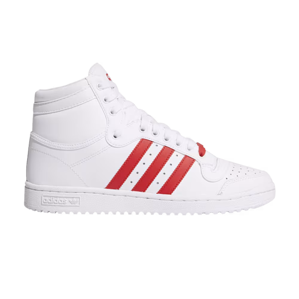 Adidas Top Ten High White Lush Red
