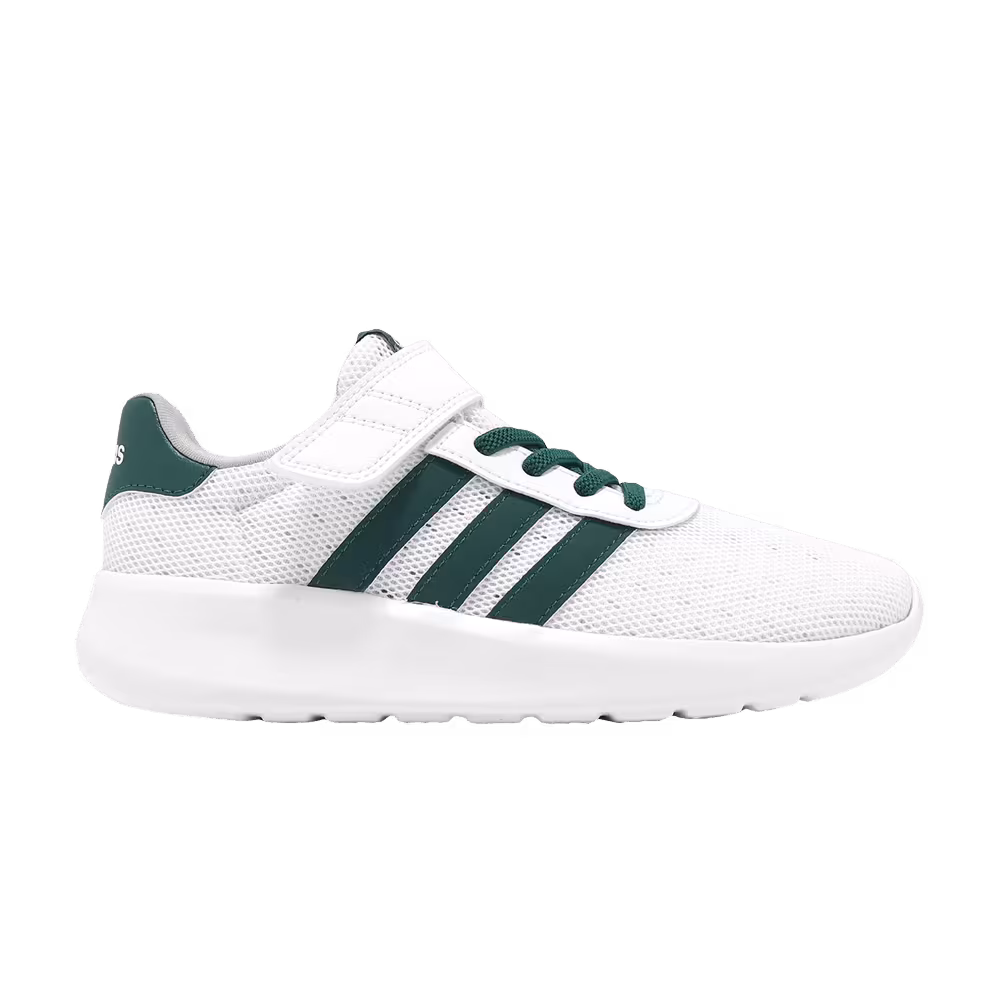 Adidas Lite Racer 3.0 Hook & Loop K White Collegiate Green