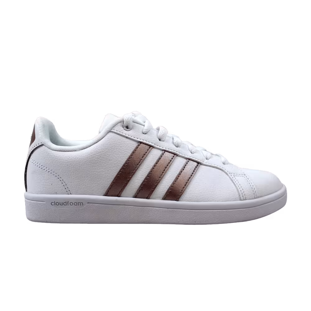 Adidas Women's CF Advantage White Grey Metallic