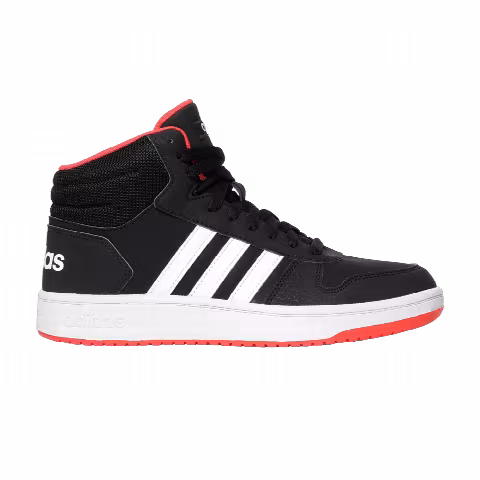 Adidas Hoops 2.0 Mid J 'Black Hi-Res Red'