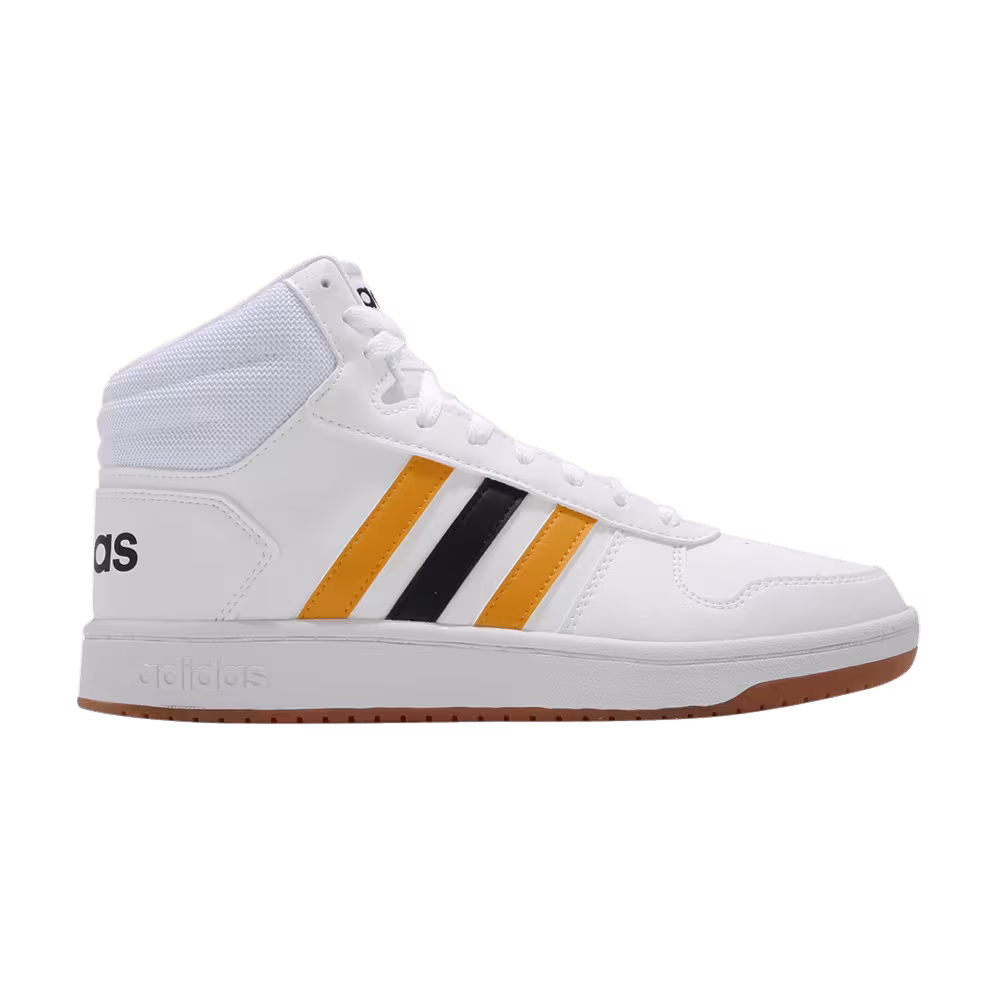 Adidas Hoops 2.0 Mid White Active Gold