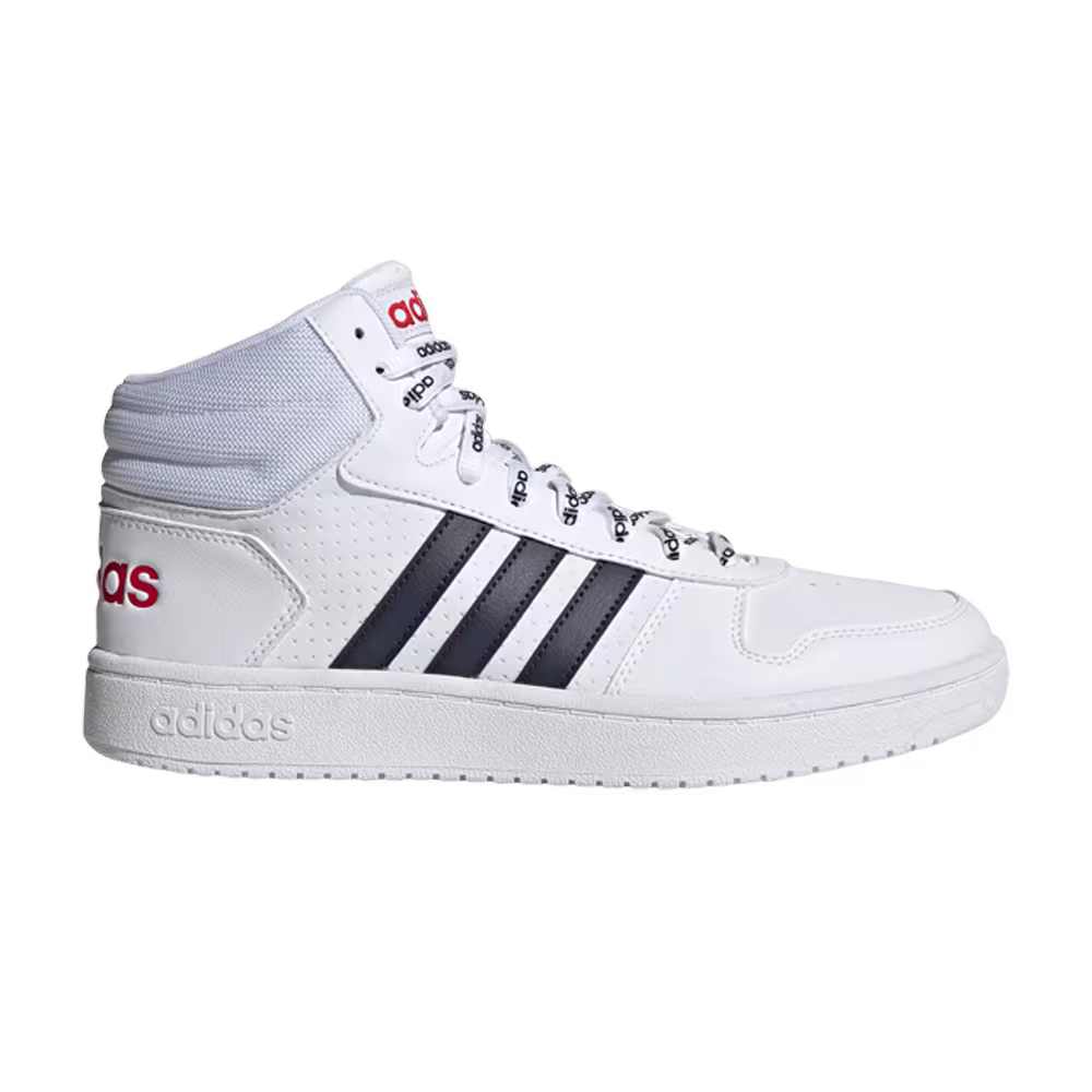Adidas Hoops 2.0 Mid White Legend Ink