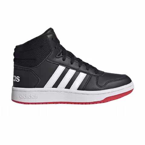 Adidas Hoops 2.0 Mid J 'Black Vivid Red'