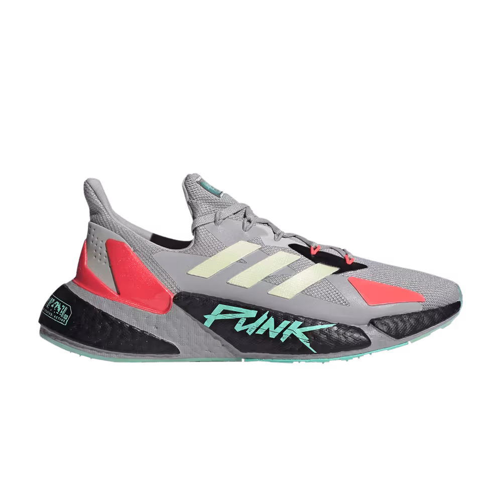 Cyberpunk 2077 x adidas X9000L4 Grey Yellow Zest Pink