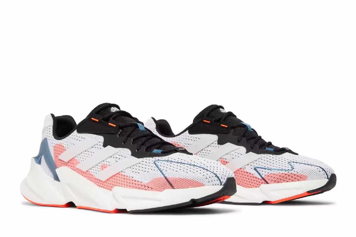 Adidas X9000L4 White Solar Red, view 9