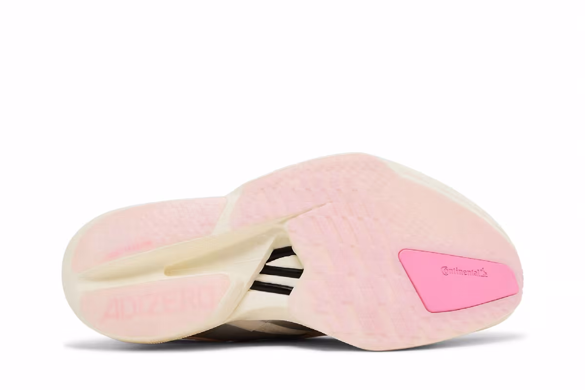 adidas Women's Adizero Adios Pro 4 Core White Silver Metallic Clear Pink', view 5