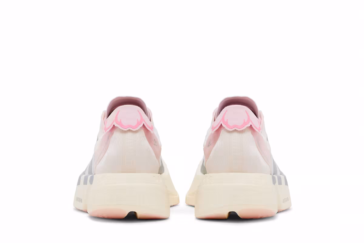 adidas Women's Adizero Adios Pro 4 Core White Silver Metallic Clear Pink', view 7