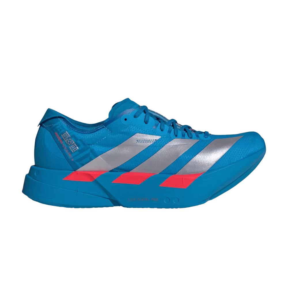 adidas Adizero Adios Pro 4 Solar Blue Silver Metallic Lucid Red
