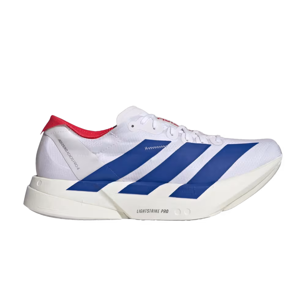 adidas Adizero Adios Pro 4 Cloud White Royal Blue Pure Ruby