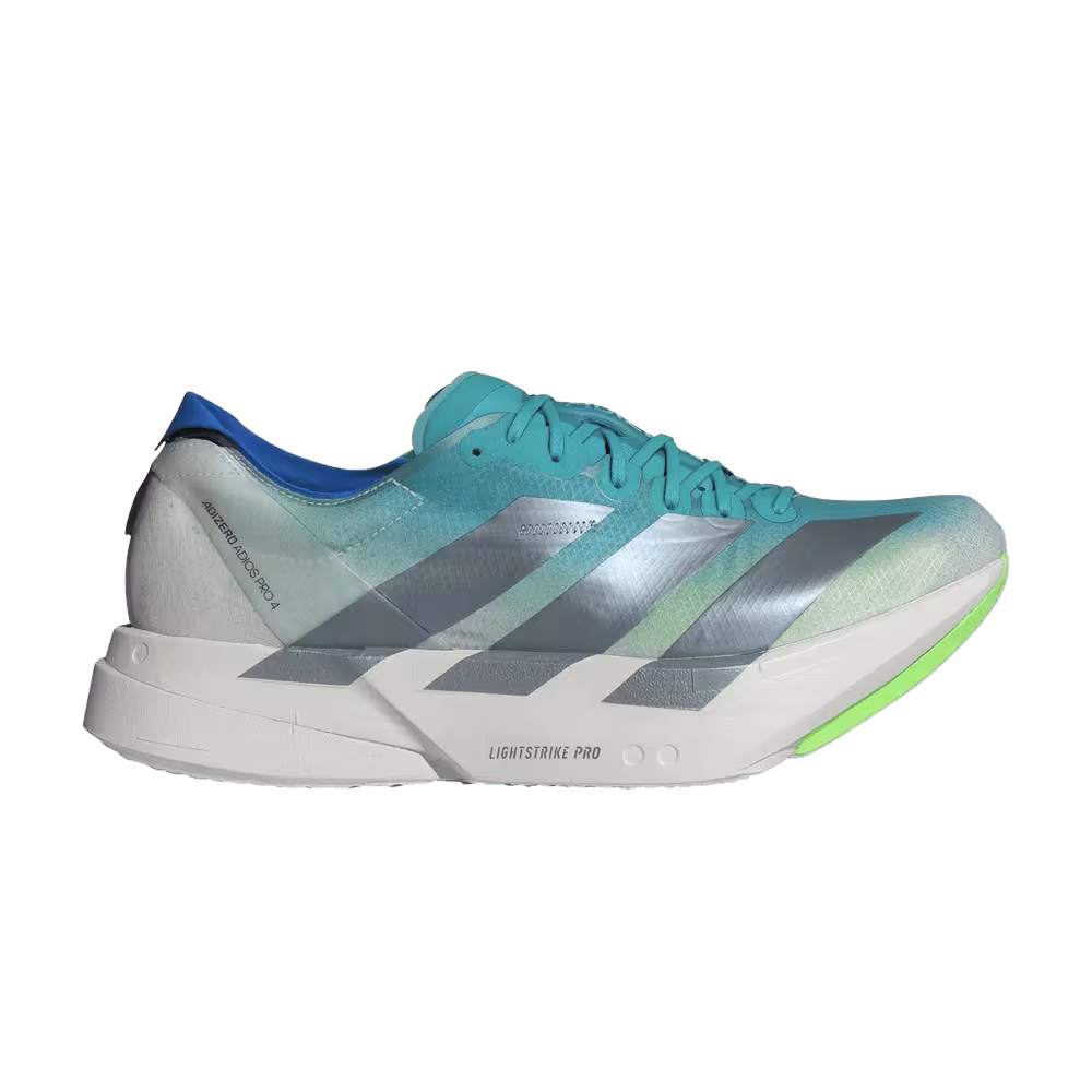 adidas Adizero Adios Pro 4 Hi-Res Aqua Iron Metallic Grey