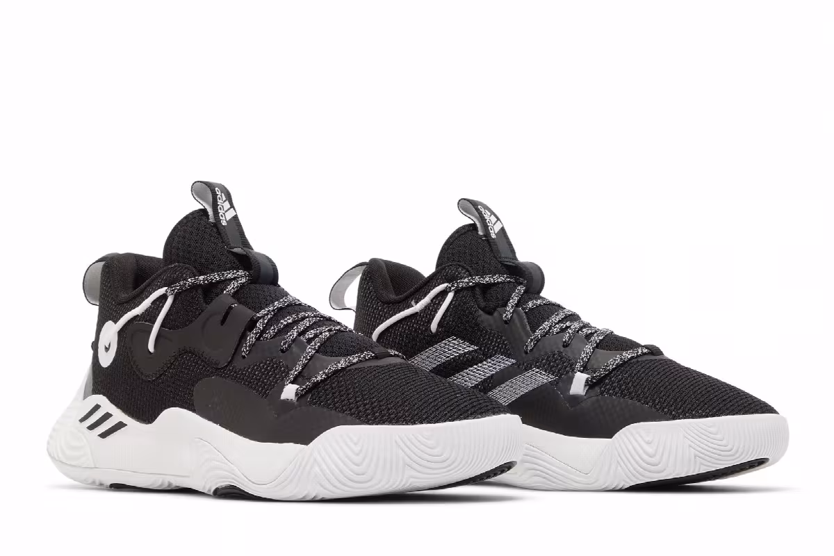 adidas Harden Stepback 3 Black White, view 9