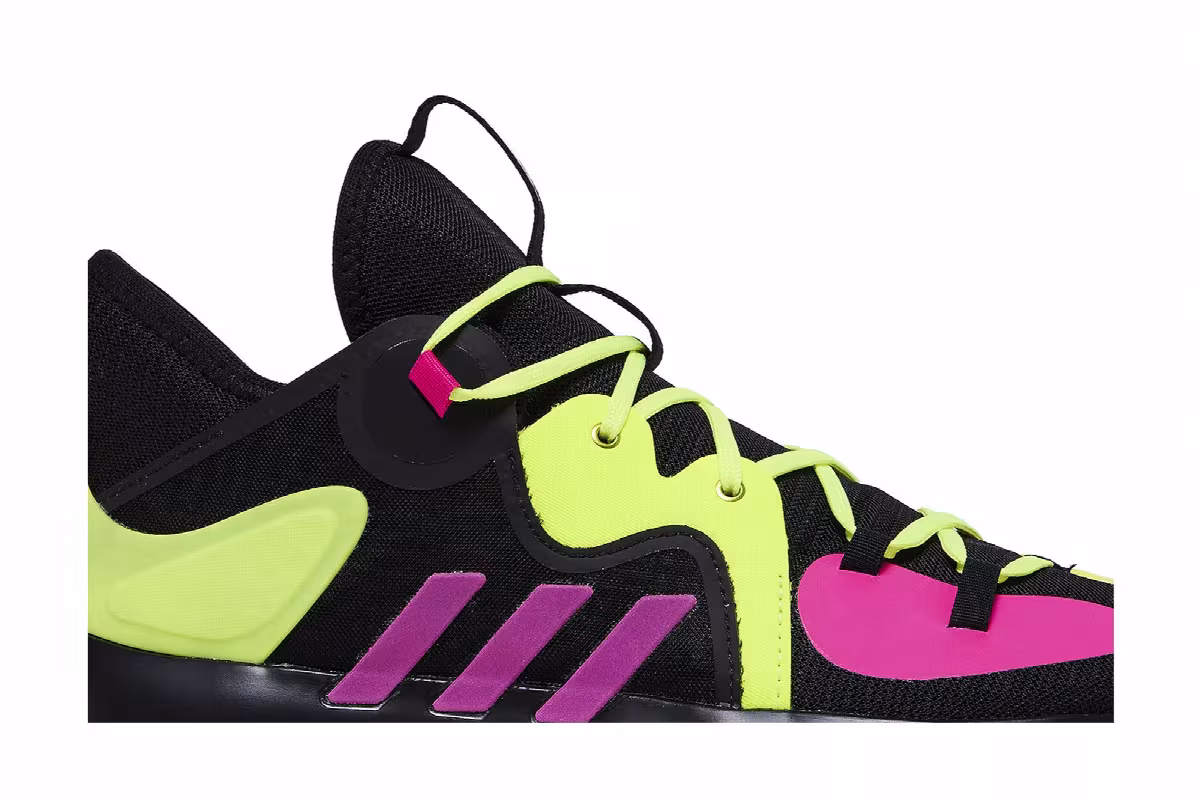 Adidas Harden Stepback 2 Black Shock Pink Yellow, view 3