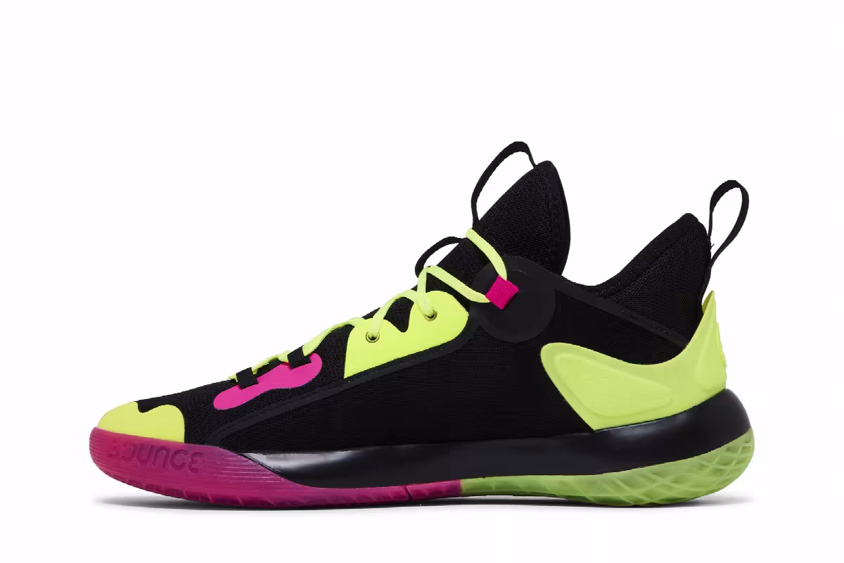 Adidas Harden Stepback 2 Black Shock Pink Yellow, view 4