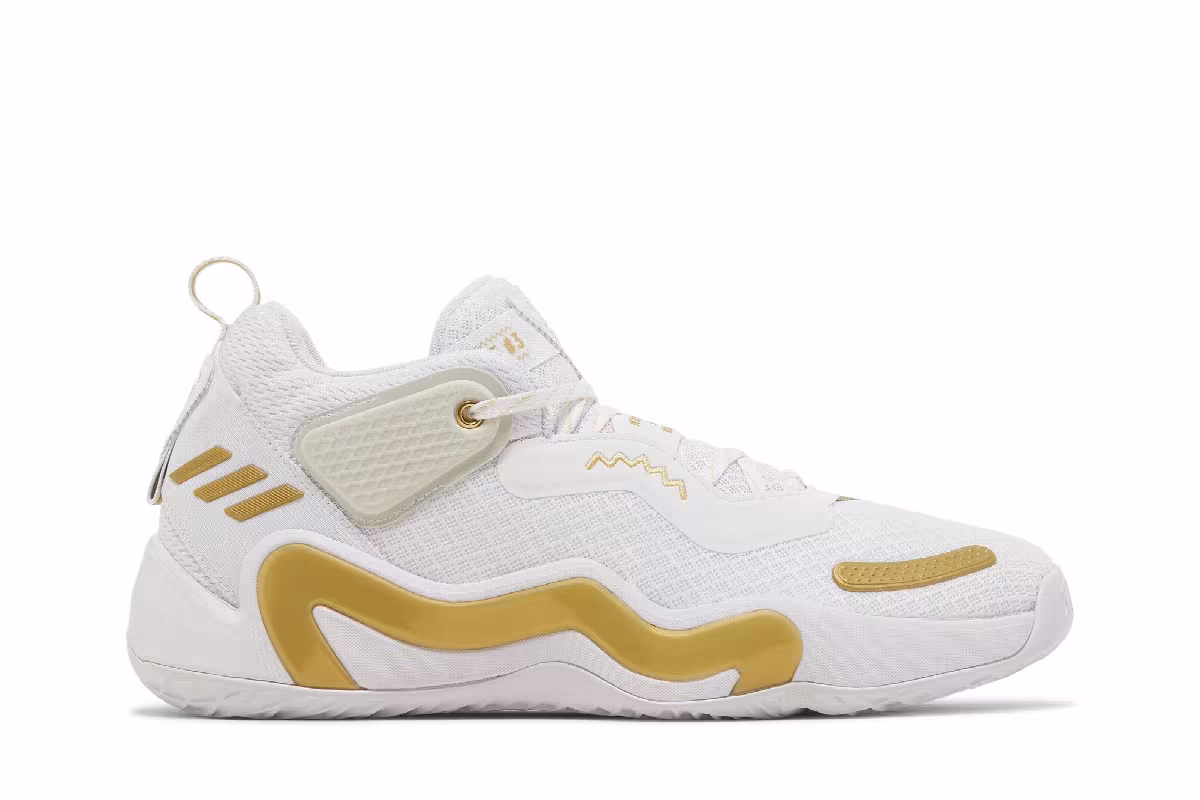Adidas D.O.N. Issue #3 White Gold Metallic, view 2