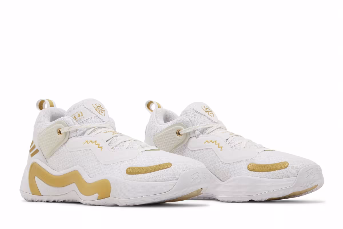 Adidas D.O.N. Issue #3 White Gold Metallic, view 9