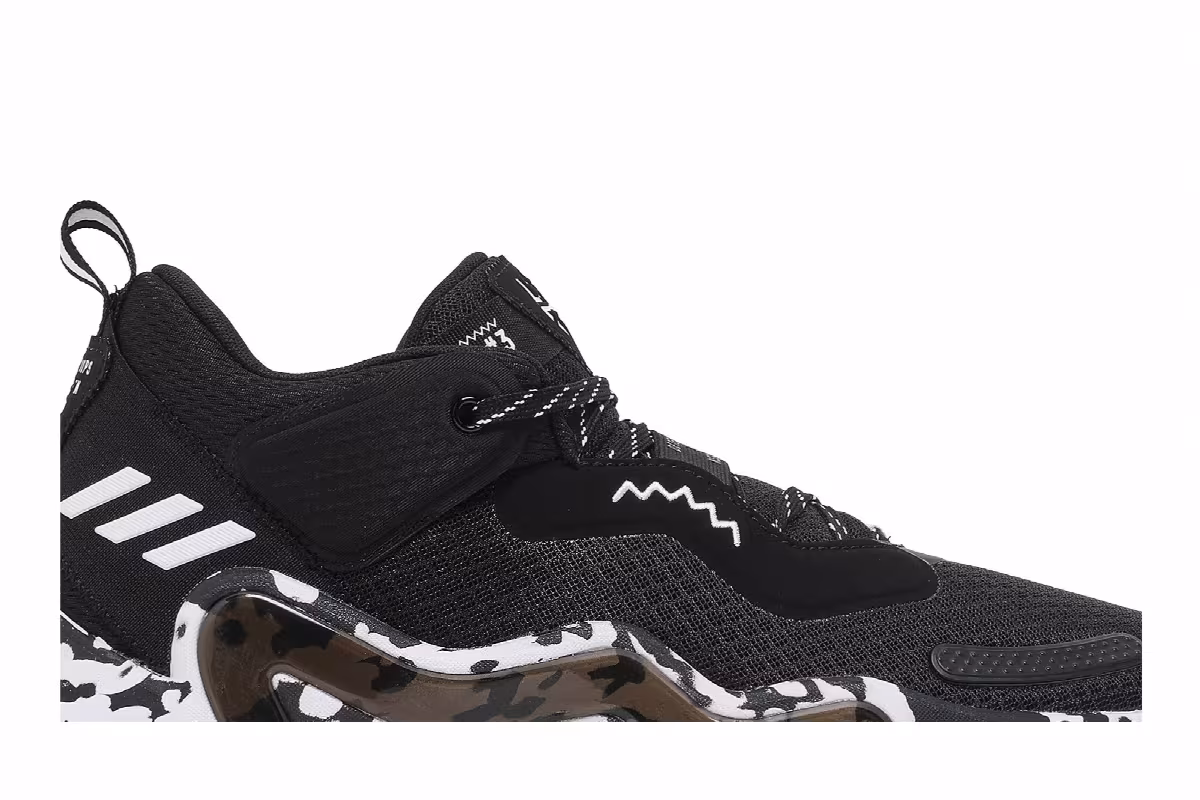 adidas D.O.N. Issue #3 Paint Smudge - Black, view 3