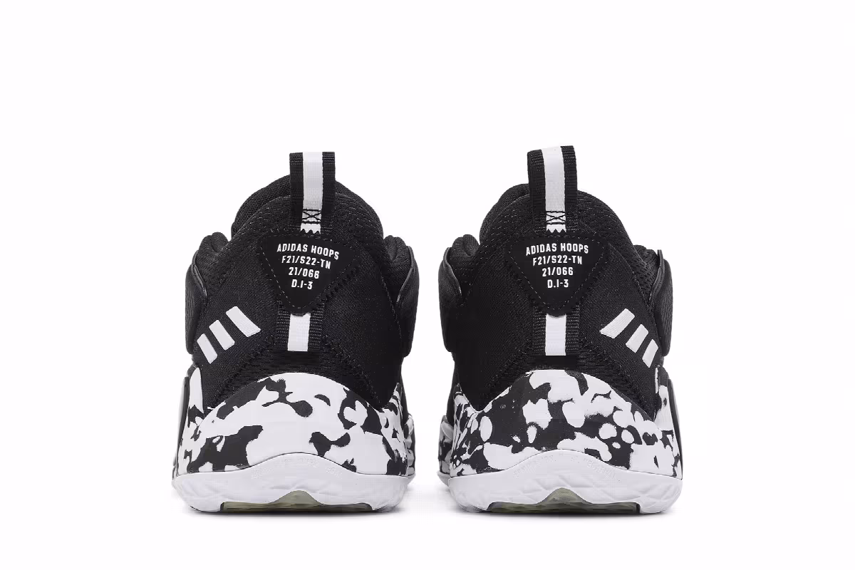adidas D.O.N. Issue #3 Paint Smudge - Black, view 7