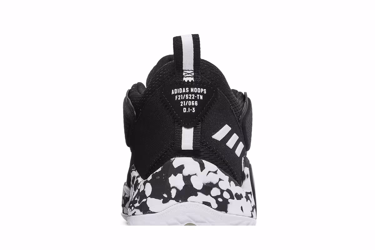 adidas D.O.N. Issue #3 Paint Smudge - Black, view 8