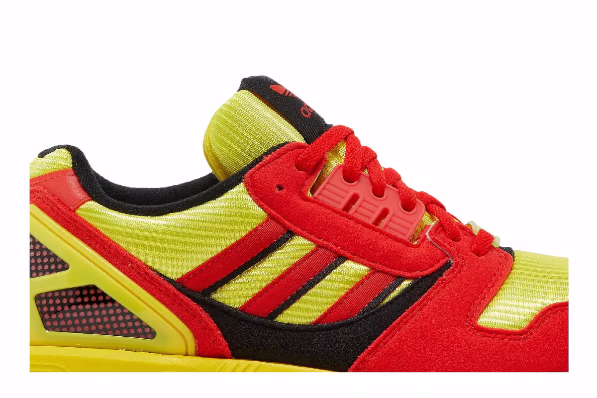 adidas ZX 8000 Bright Yellow Red, view 3