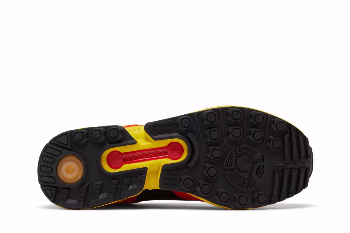 adidas ZX 8000 Bright Yellow Red, view 5