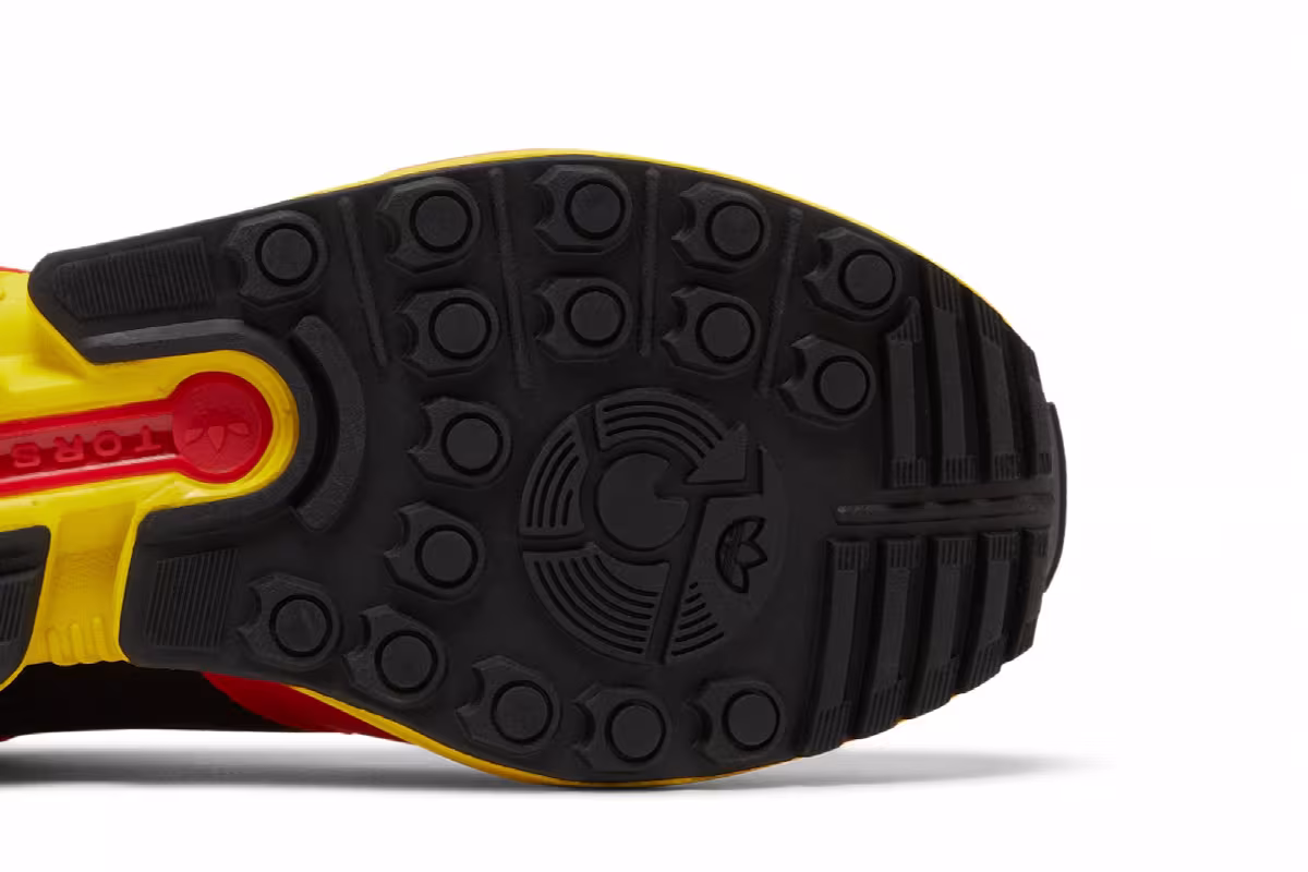 adidas ZX 8000 Bright Yellow Red, view 6