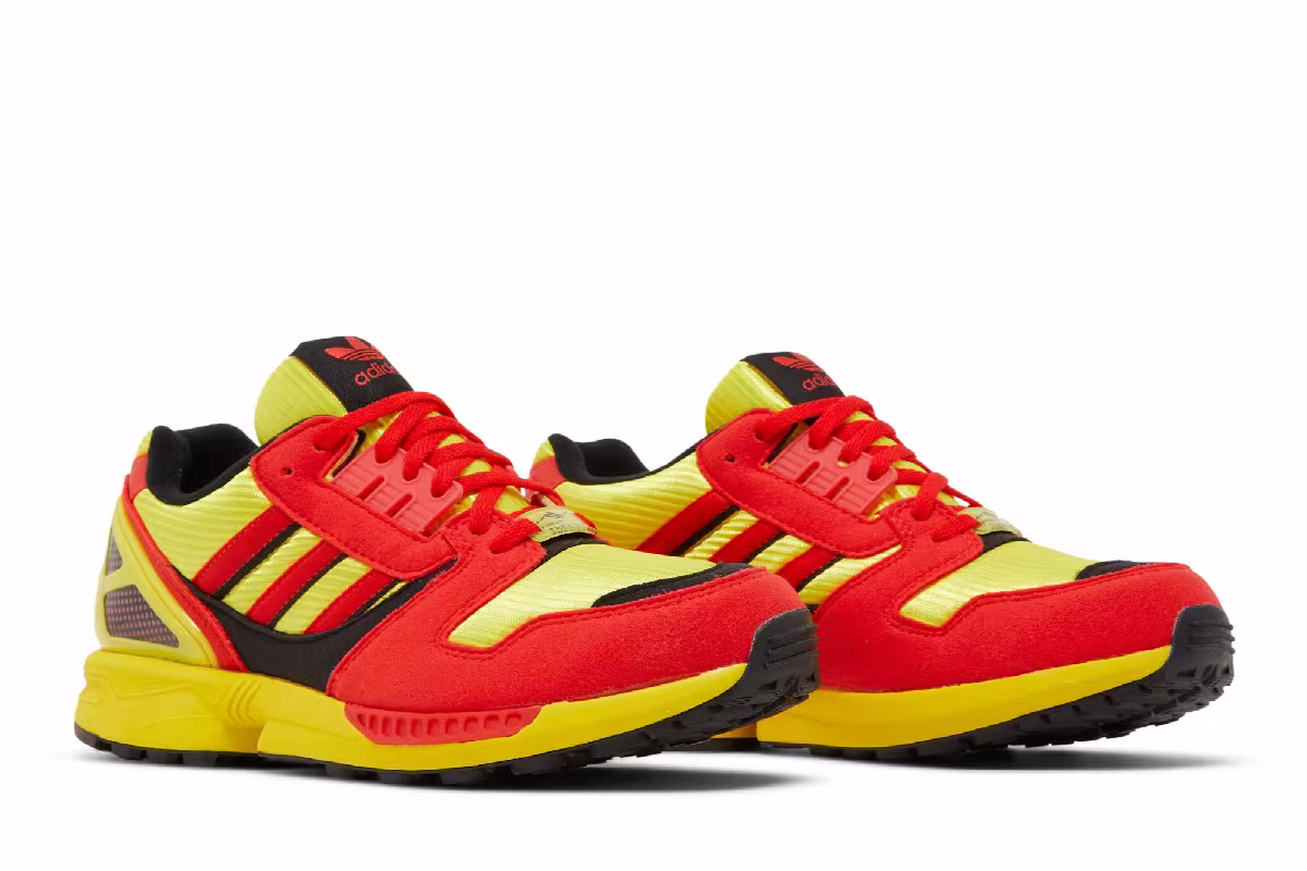 adidas ZX 8000 Bright Yellow Red, view 9