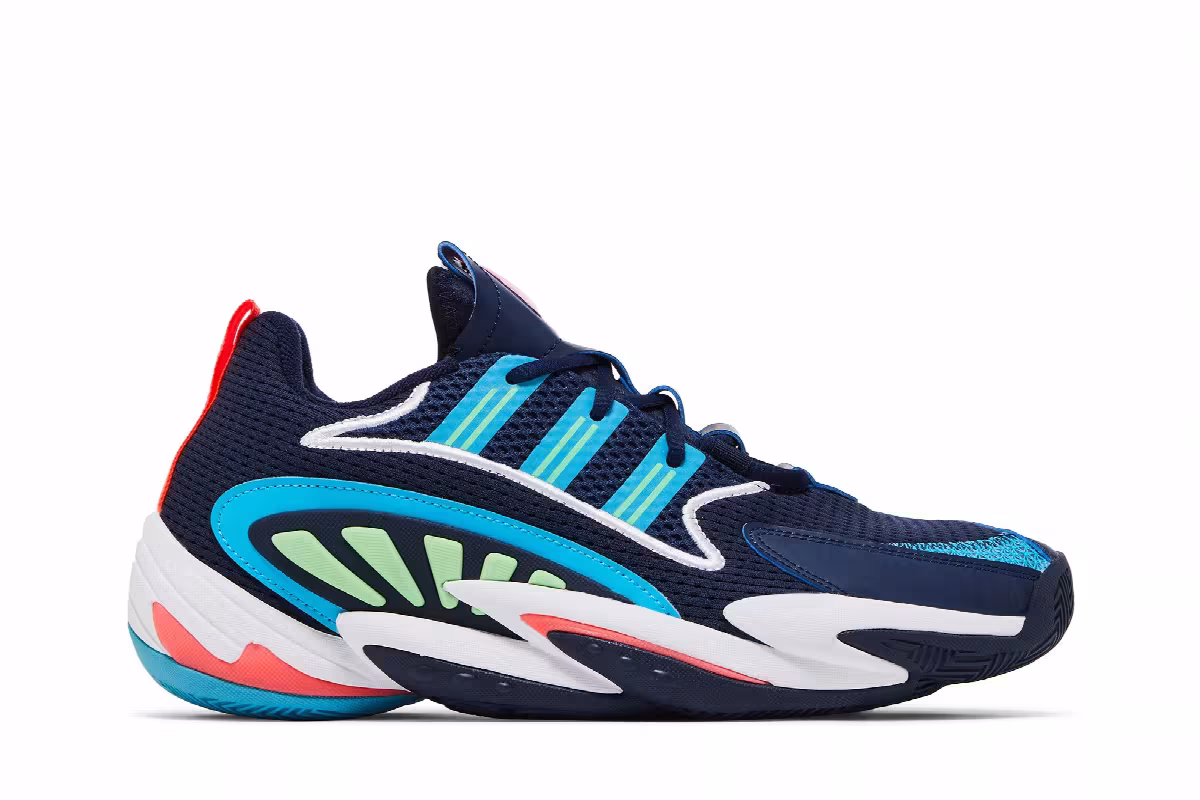 adidas Crazy BYW 2.0 Collegiate Navy Signal Cyan, view 2