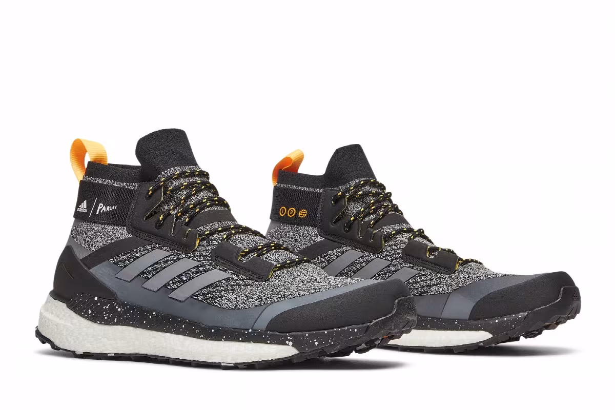 Parley x adidas Terrex Free Hiker Black White Speckled, view 9