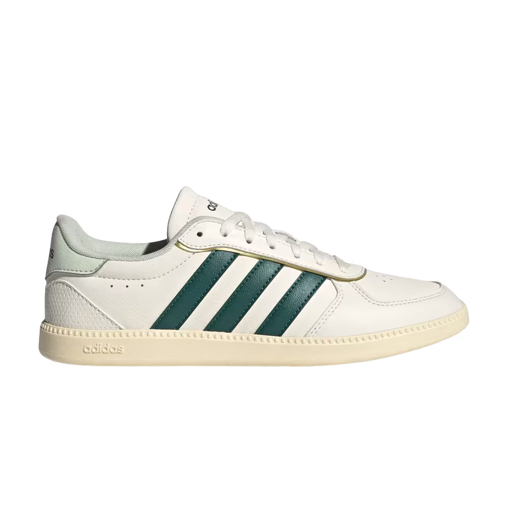 adidas Women's Breaknet Sleek Core White Collegiate Green
