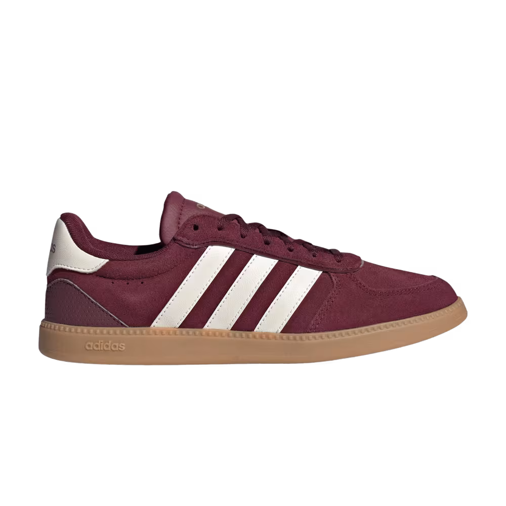 adidas Women's Breaknet Sleek Shadow Red Off White Gold Metallic