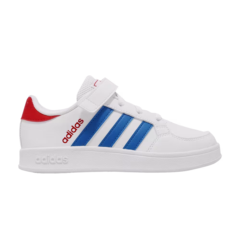 Adidas Breaknet EL Little Kid White Blue Rush