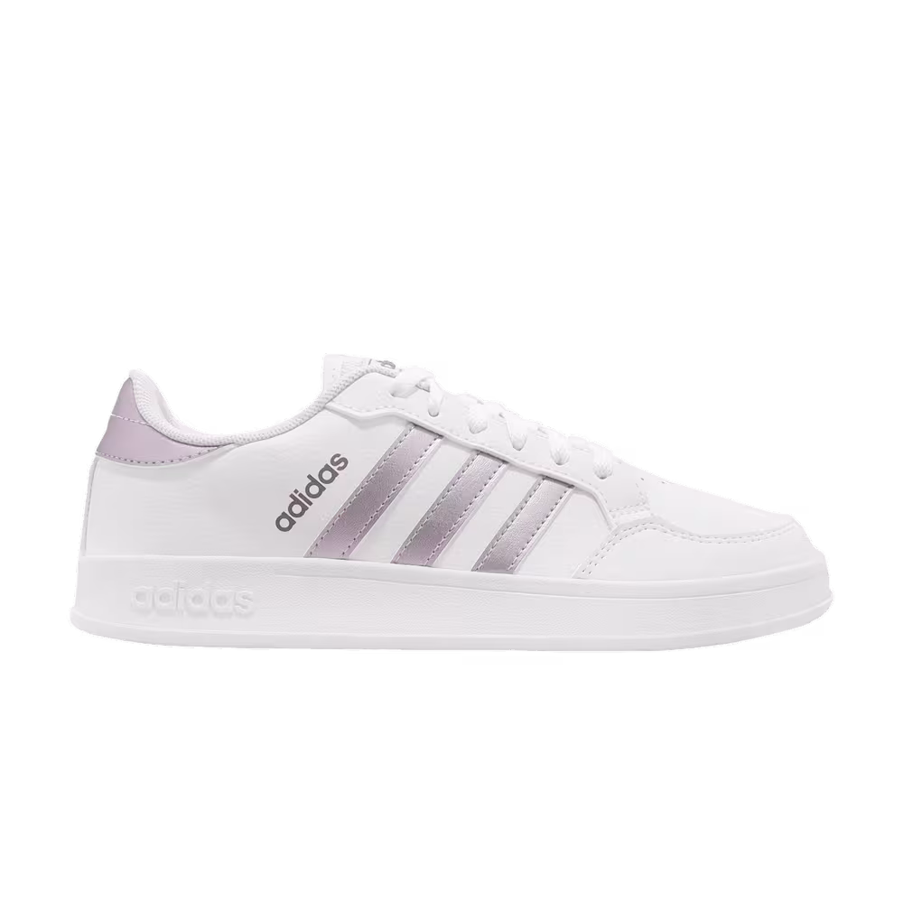 Adidas Women's Breaknet White Matte Purple Metallic