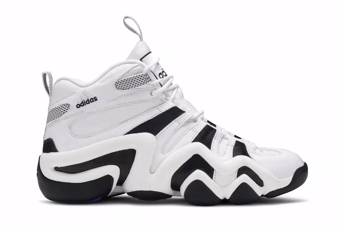 Adidas Crazy 8 White Black 2005, view 2