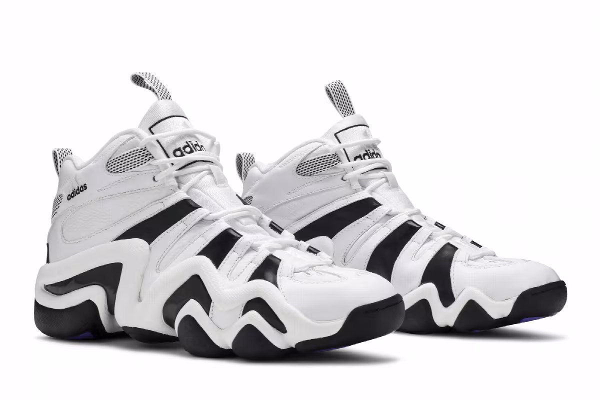 Adidas Crazy 8 White Black 2005, view 9