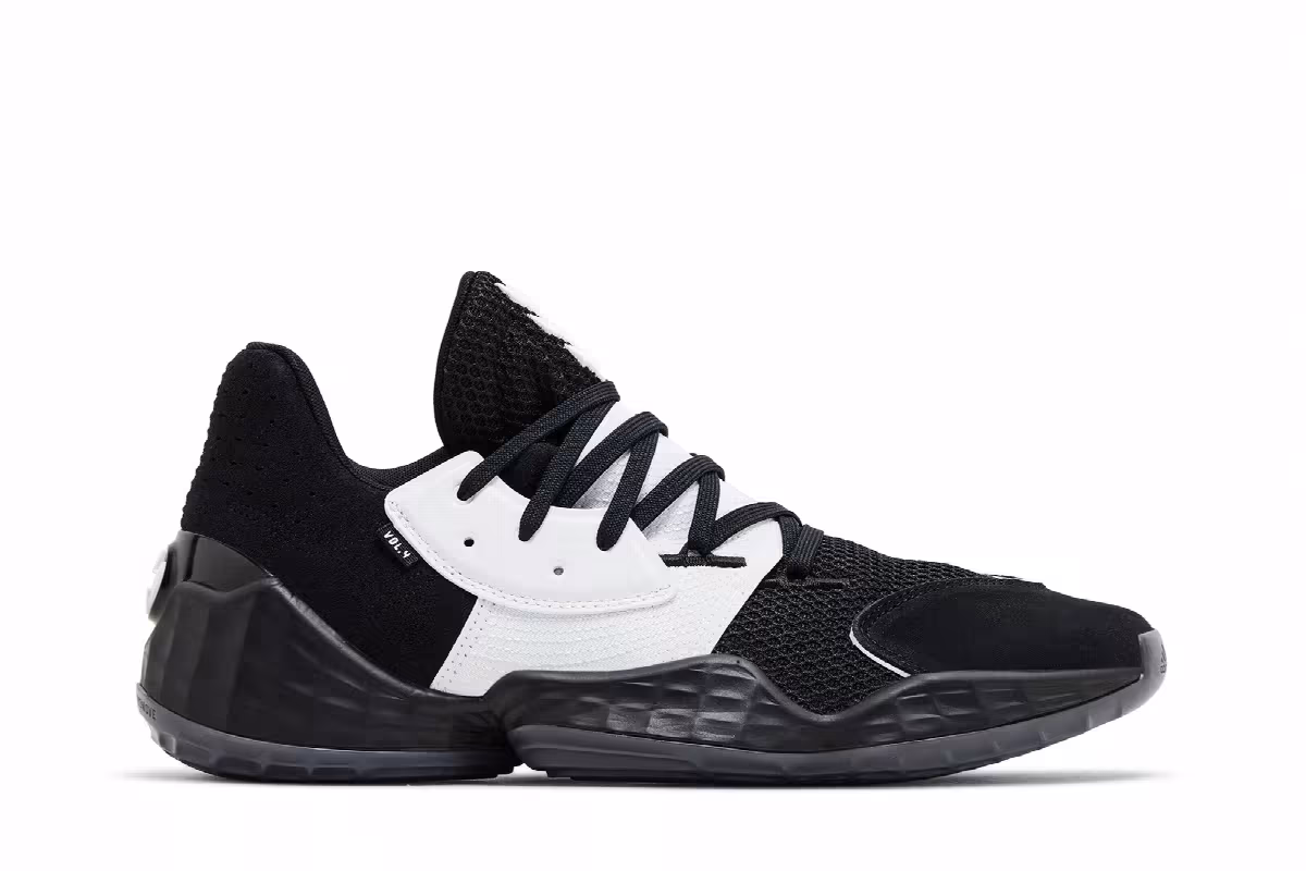 adidas Harden Vol. 4 Black White, view 2