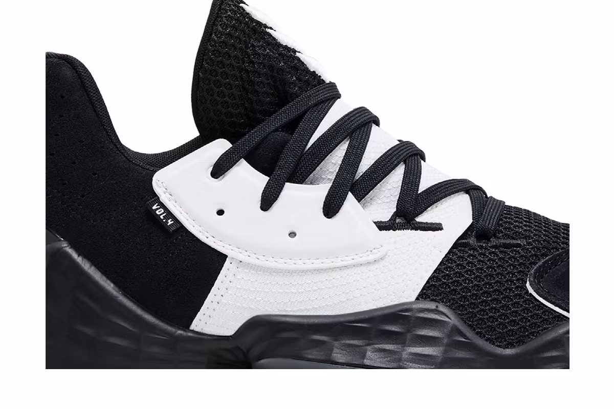 adidas Harden Vol. 4 Black White, view 3