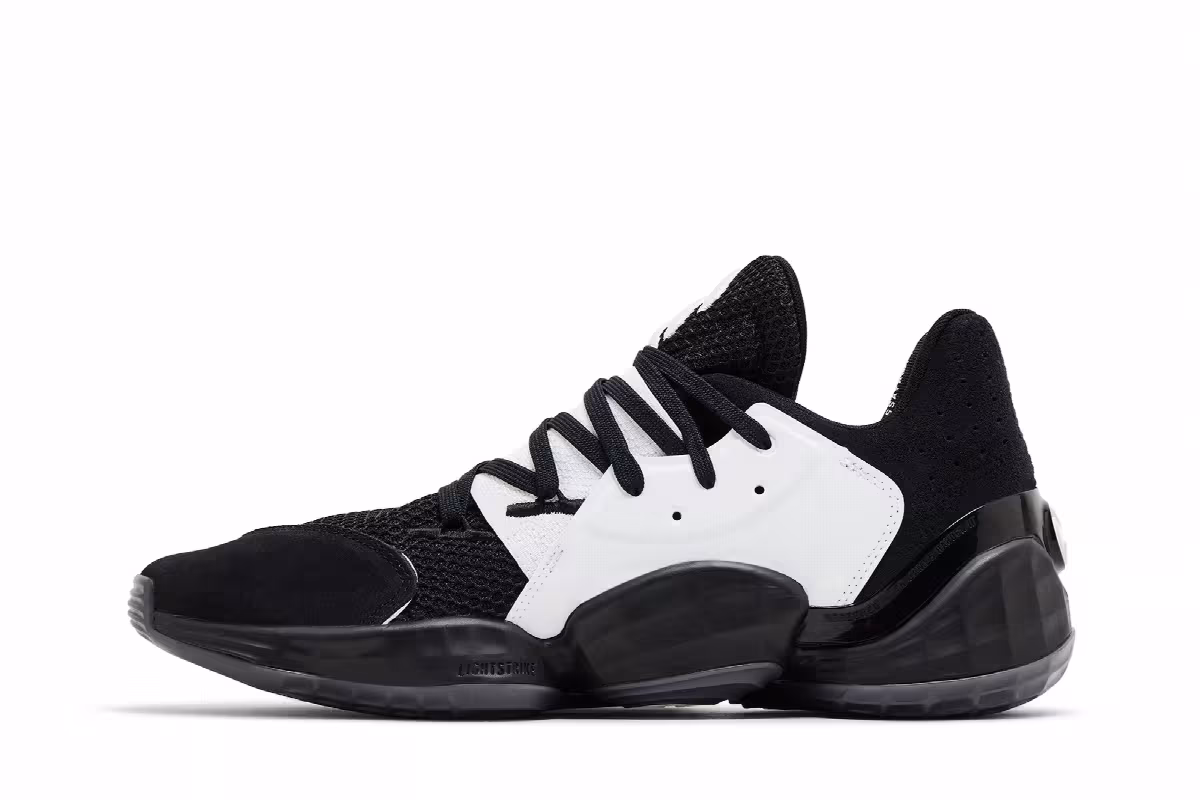 adidas Harden Vol. 4 Black White, view 4