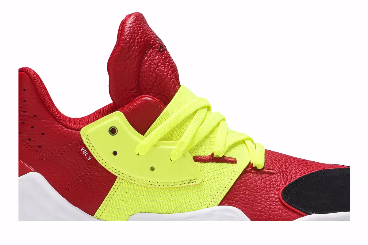 Adidas Harden Vol. 4 DP Red Solar Yellow, view 3