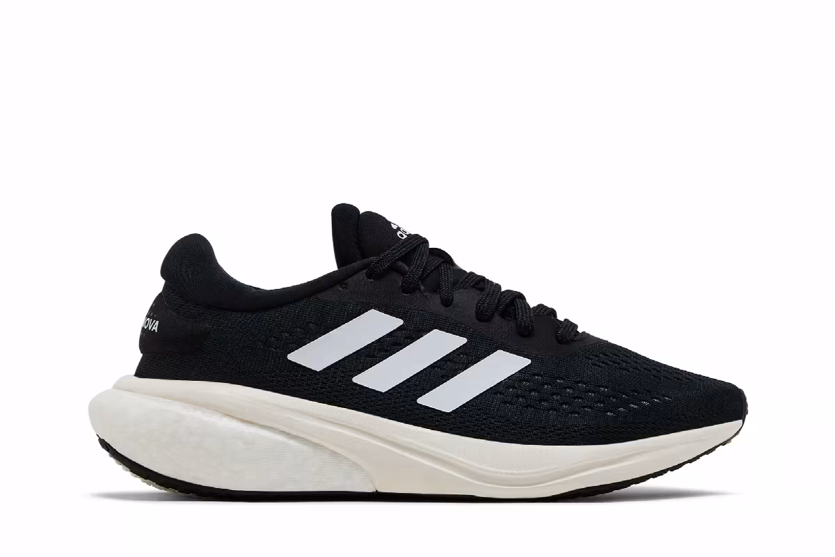 adidas Women's Supernova 2 Black White, view 2