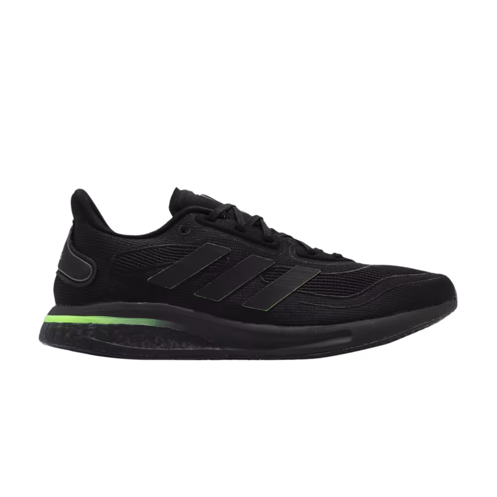 Adidas Supernova Black Signal Green