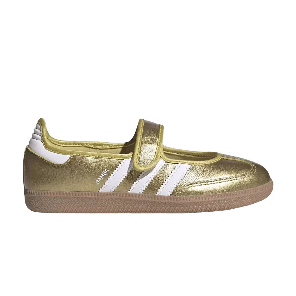 adidas Women's Samba Jane Gold Metallic White