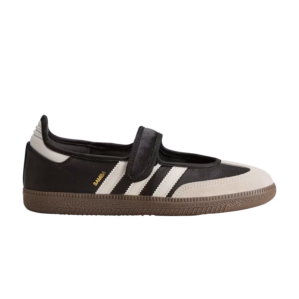 adidas Women's Samba Jane Core Black Off White Gold Metallic