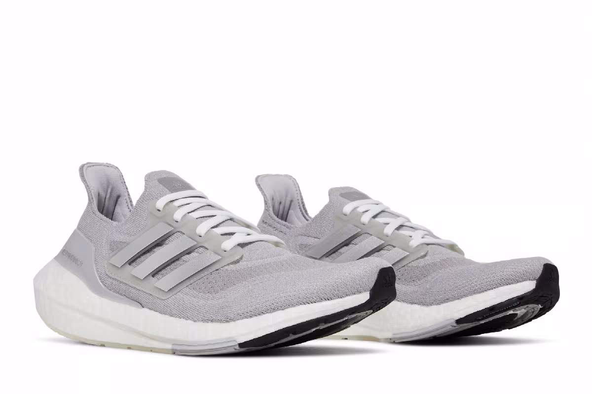 adidas Women's UltraBoost 21 Grey Silver Metallic, view 9