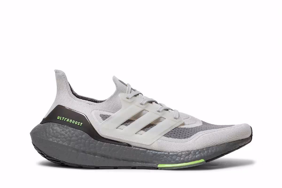 Adidas UltraBoost 21 Grey Volt, view 2