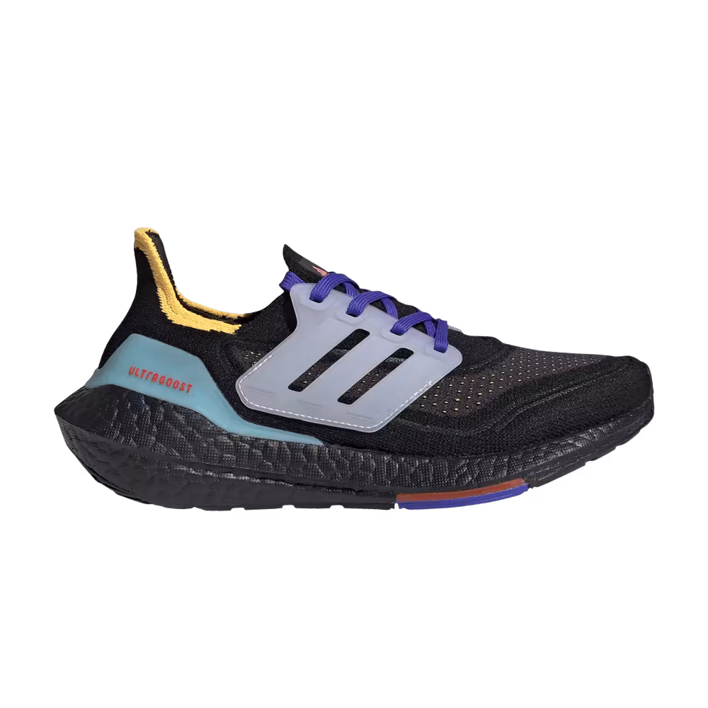 Adidas UltraBoost 21 J Black Pulse Aqua