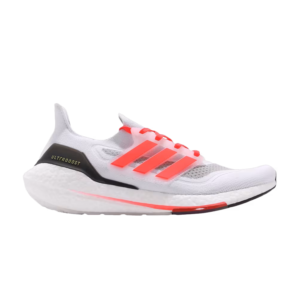 Adidas UltraBoost 21 White Solar Red