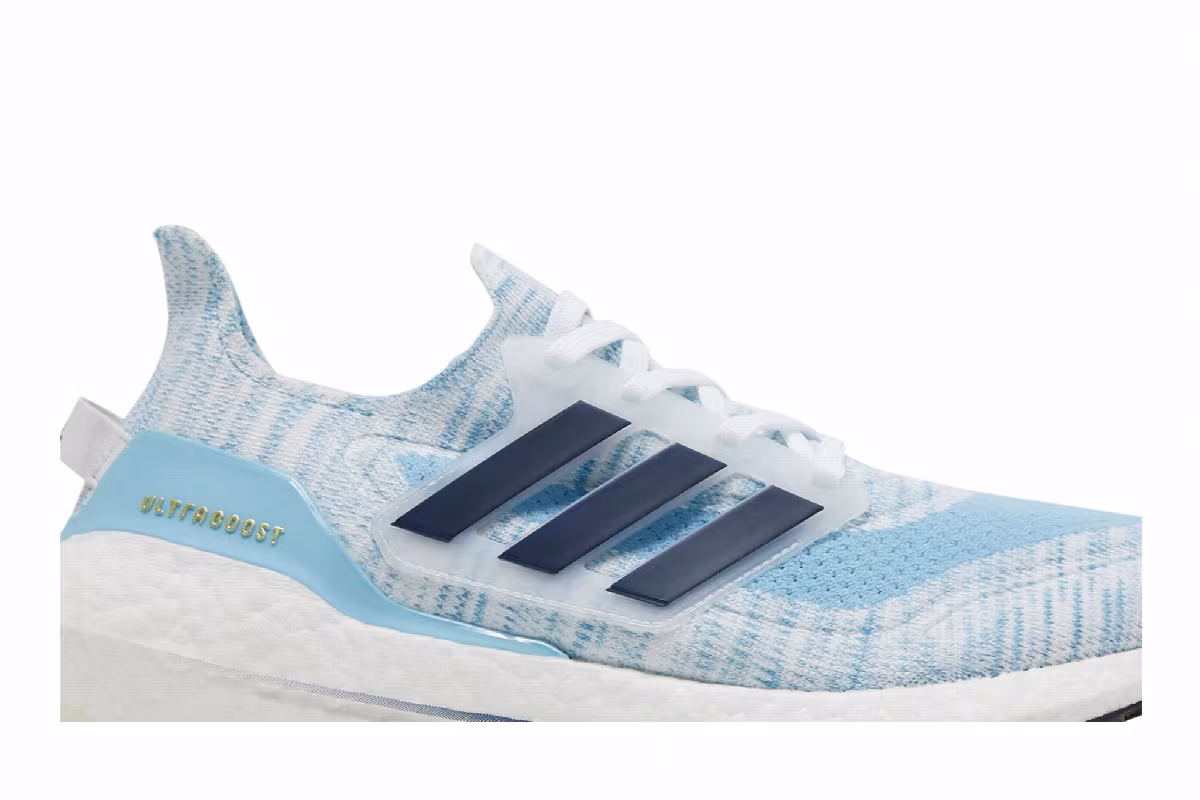 Adidas UltraBoost 21 White Clear Blue, view 3