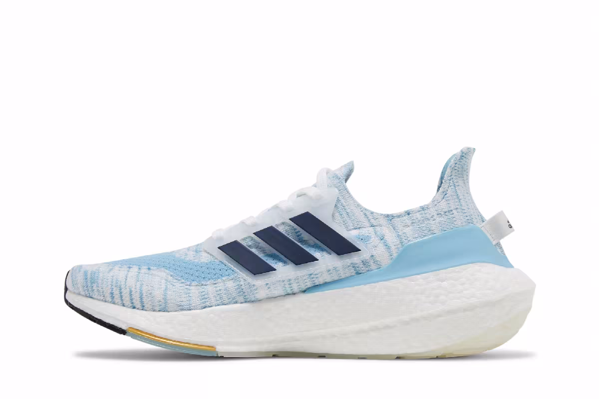 Adidas UltraBoost 21 White Clear Blue, view 4
